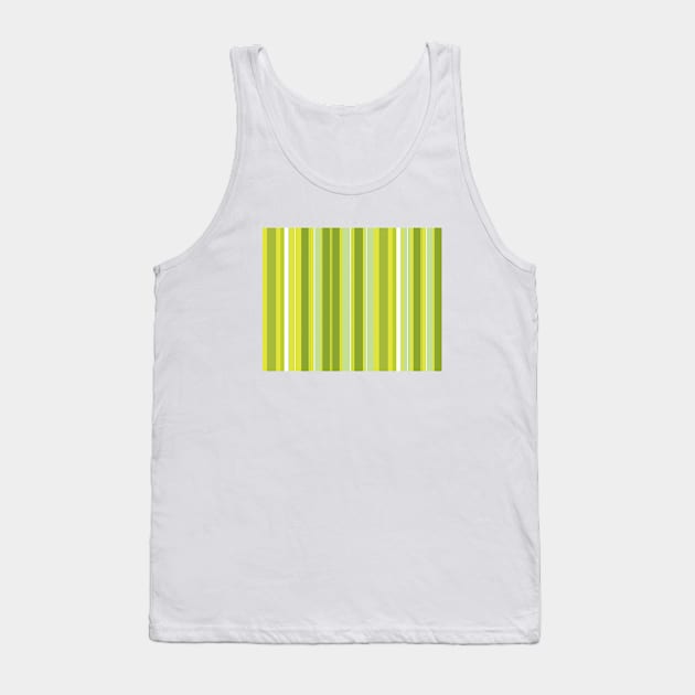 Green Stripes Tank Top by StripePatterns